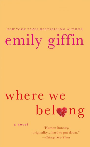 Where we belong / Emily Giffin.
